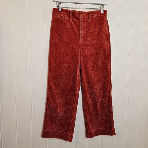 Madewell Corduroy Pants Womens Size 27 Slim Emmett Wide-Leg Cords - Picture 2 of 16